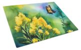 NEW Kentucky Goldenrod in Watercolor Glass Cutting Board Decorative Tempered Glass Kitchen Cutting and Serving Board Large Size Chopping Board