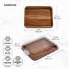 Build-a-Board Acacia Charcuterie Board, Single Compartment, 11x14, White