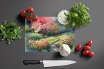 NEW North Carolina Dogwoods in Watercolor Glass Cutting Board Decorative Tempered Glass Kitchen Cutting and Serving Board Large Size Chopping Board