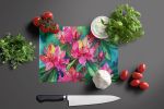 NEW West Virginia Rhododendrons in Watercolor Glass Cutting Board Decorative Tempered Glass Kitchen Cutting and Serving Board Large Size Chopping Boar