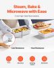 Ceramic Baking Dish, 7" x 11", Bakeware Set of 2, Rectangular Casserole Dish Set, Baking Pans with Handles, Oven Secure, Lasagna Pans Deep for Cooking