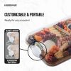 Build-a-Board Acacia Charcuterie Board, Single Compartment, 11x14, White