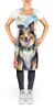 Collie Luau Apron Cooking Kitchen Server Baking Crafts Gardening for Adult Women Men, Unisex, Large, Multicolor