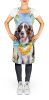 English Springer Spaniel Luau Apron Cooking Kitchen Server Baking Crafts Gardening for Adult Women Men, Unisex, Large, Multicolor
