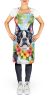 Boston Terrier Luau Apron Cooking Kitchen Server Baking Crafts Gardening for Adult Women Men, Unisex, Large, Multicolor