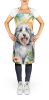 Bearded Collie Luau Apron Cooking Kitchen Server Baking Crafts Gardening for Adult Women Men, Unisex, Large, Multicolor