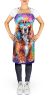 Cavalier Spaniel Hippie Dawg Apron Cooking Kitchen Server Baking Crafts Gardening for Adult Women Men, Unisex, Large, Multicolor