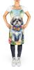 Shih Tzu Luau Apron Cooking Kitchen Server Baking Crafts Gardening for Adult Women Men, Unisex, Large, Multicolor