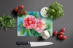 NEW Alabama Camellia in Watercolor Glass Cutting Board Decorative Tempered Glass Kitchen Cutting and Serving Board Large Size Chopping Board