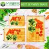 Bamboo Cutting Boards for Kitchen – Set of 3 Wooden Boards with Juice Grooves & Handles – Chopping Board Set for Meat, Veggies