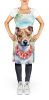 Jack Russell Terrier Luau Apron Cooking Kitchen Server Baking Crafts Gardening for Adult Women Men, Unisex, Large, Multicolor