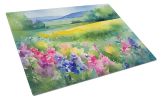 NEW Massachusetts Mayflowers in Watercolor Glass Cutting Board Decorative Tempered Glass Kitchen Cutting and Serving Board Large Size Chopping Board