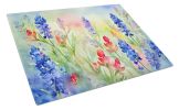 NEW Texas Bluebonnets in Watercolor Glass Cutting Board Decorative Tempered Glass Kitchen Cutting and Serving Board Large Size Chopping Board