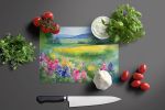 NEW Massachusetts Mayflowers in Watercolor Glass Cutting Board Decorative Tempered Glass Kitchen Cutting and Serving Board Large Size Chopping Board