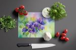 NEW New Jersey Violet in Watercolor Glass Cutting Board Decorative Tempered Glass Kitchen Cutting and Serving Board Large Size Chopping Board