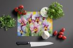 NEW Orchids in Watercolor Glass Cutting Board Decorative Tempered Glass Kitchen Cutting and Serving Board Large Size Chopping Board