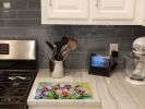 NEW Orchids in Watercolor Glass Cutting Board Decorative Tempered Glass Kitchen Cutting and Serving Board Large Size Chopping Board