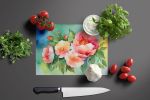 NEW Georgia Cherokee Rose in Watercolor Glass Cutting Board Decorative Tempered Glass Kitchen Cutting and Serving Board Large Size Chopping Board