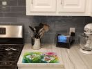 NEW Utah Sego Lilies in Watercolor Glass Cutting Board Decorative Tempered Glass Kitchen Cutting and Serving Board Large Size Chopping Board