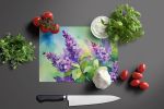 NEW New Hampshire Purple Lilac in Watercolor Glass Cutting Board Decorative Tempered Glass Kitchen Cutting and Serving Board Large Size Chopping Board